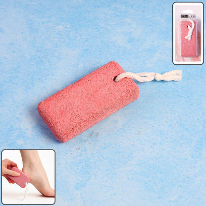 Rectangular foot pumice stone with natural texture for dead skin removal