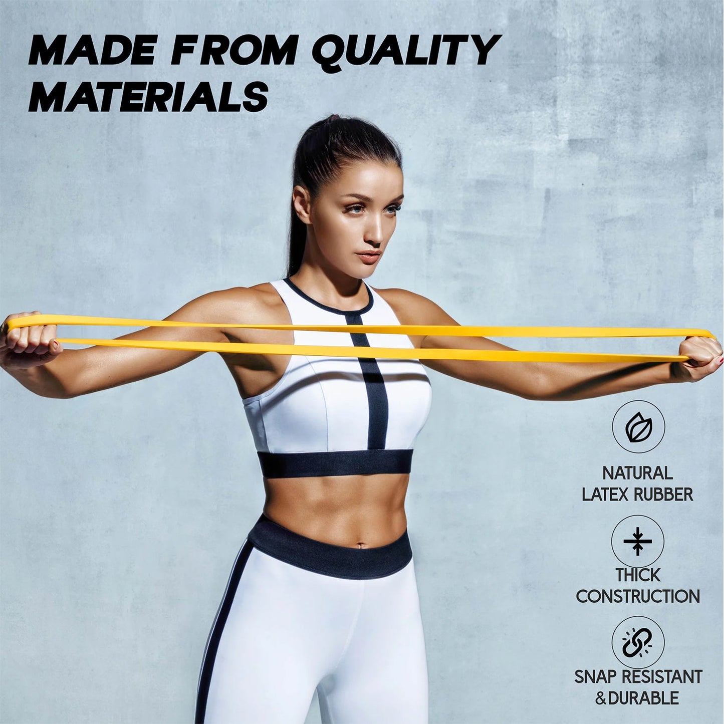 Resistance band facilitating mobility and rehabilitation workouts