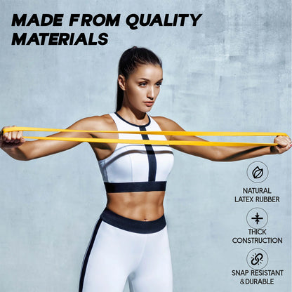 Resistance band facilitating mobility and rehabilitation workouts
