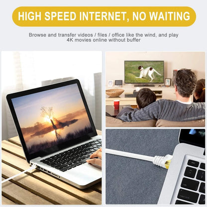 Flexible 2 meter Ethernet cable for seamless networking