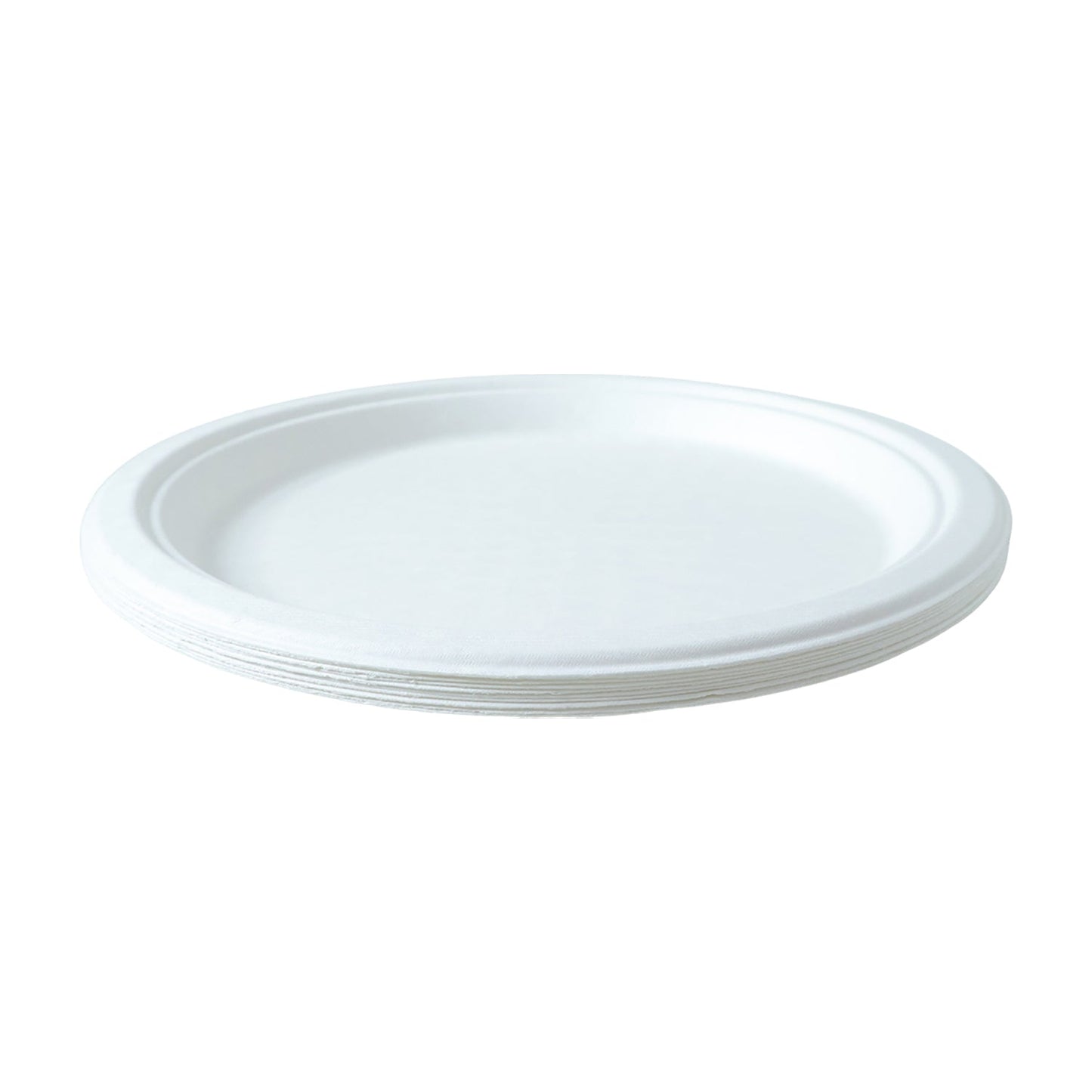 Classic round disposable serving plate for snack servings