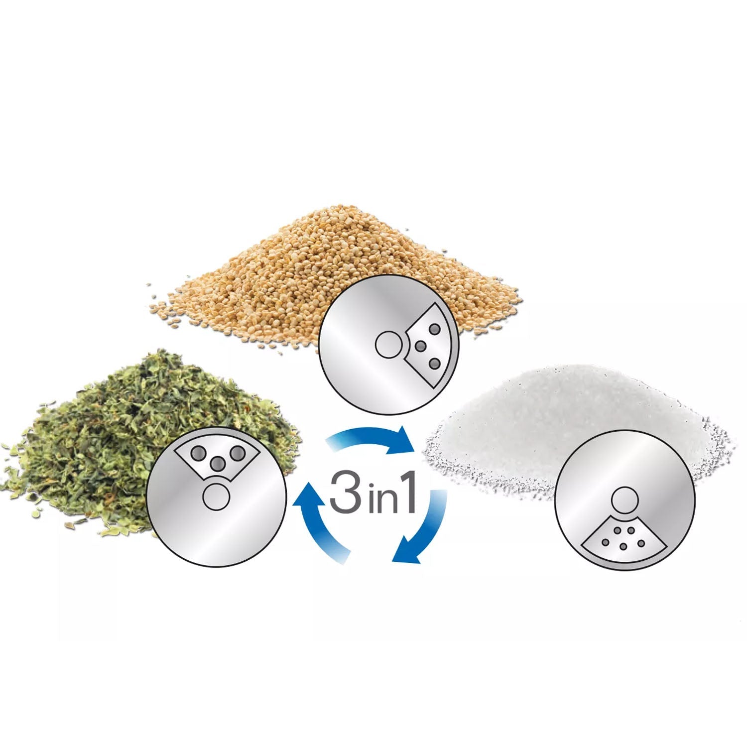 Compact stainless steel spice storage jar with clear viewing window