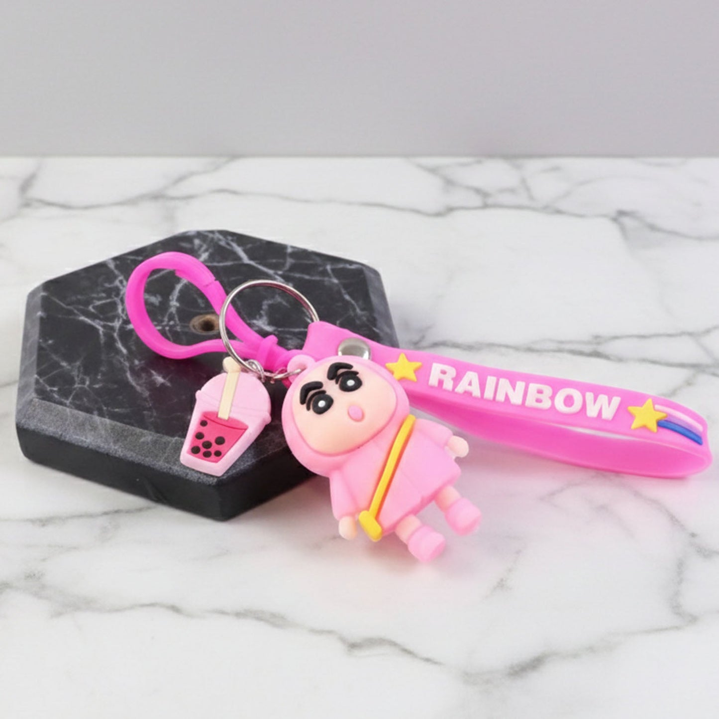 Fun and colorful cartoon character keychain for bags