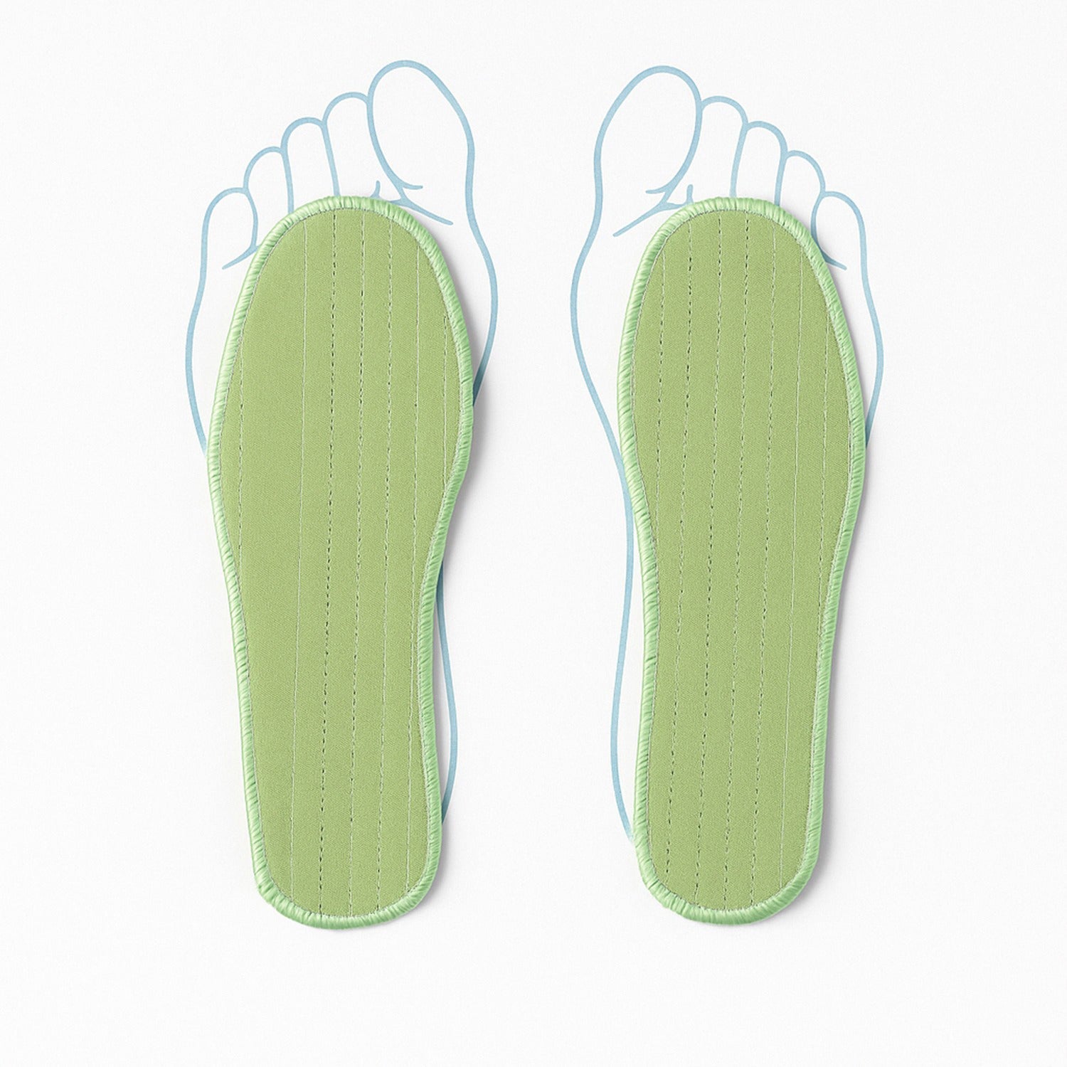 Shoe footbed inserts providing shock absorption for Size 36 shoes