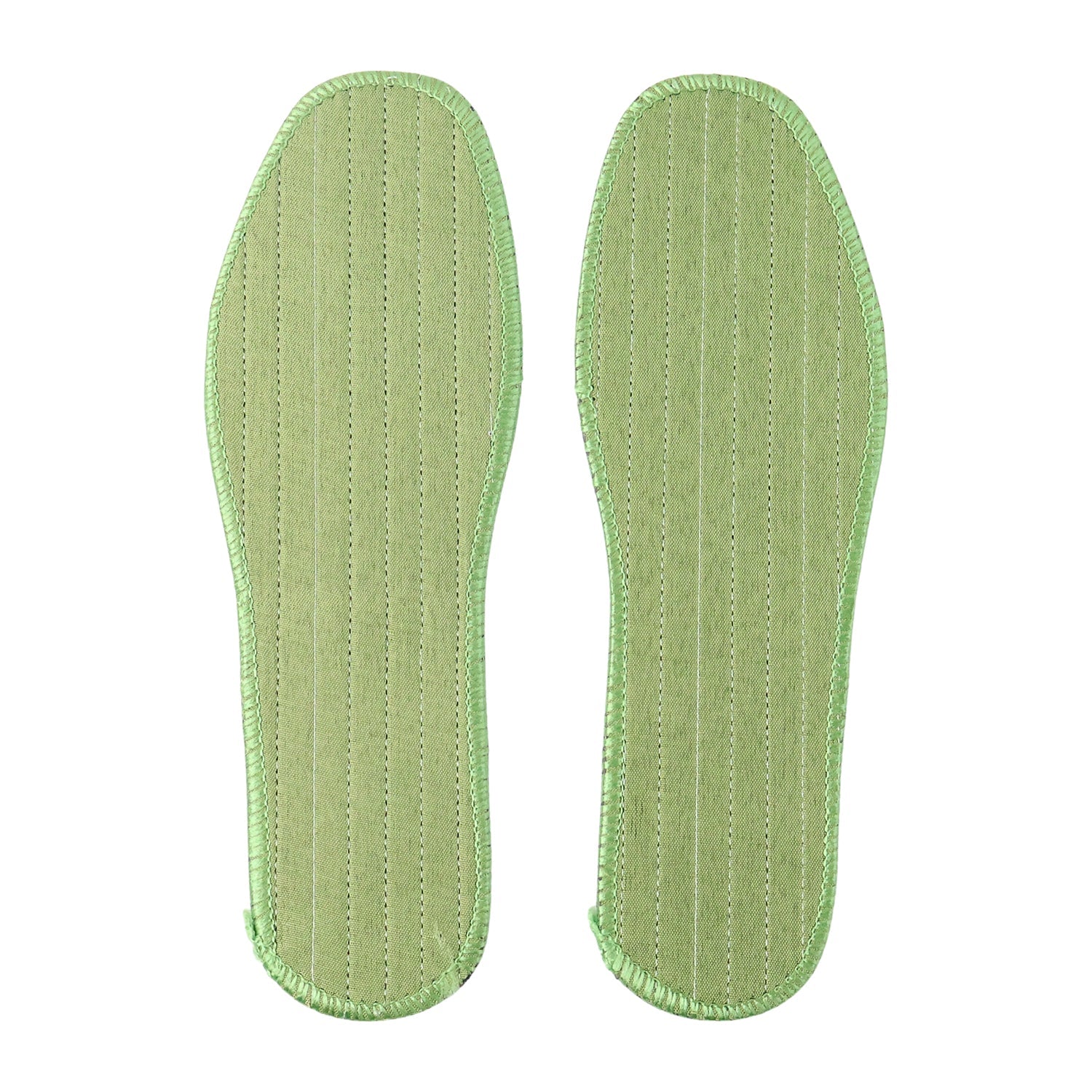 Fabric insoles with ventilation holes to keep feet dry and comfortable