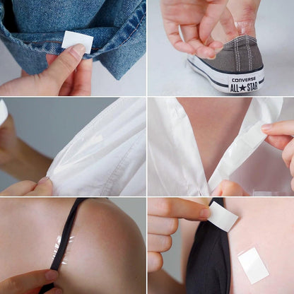 Waterproof lingerie fashion tape strips in close-up