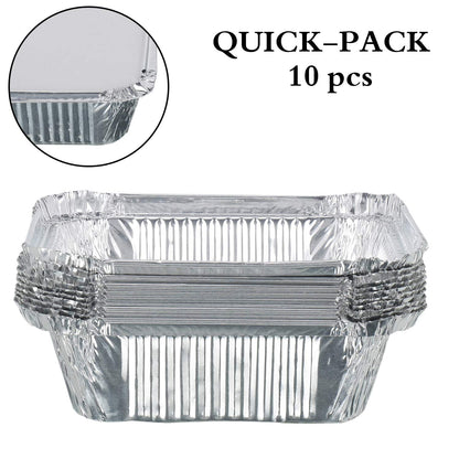 Disposable aluminium container for takeaway meals