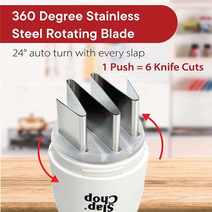 Eco-friendly manual vegetable chopper in kitchen setting