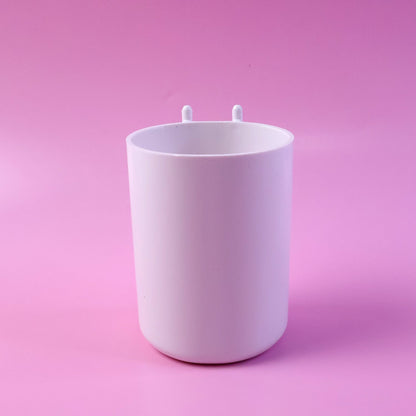 Soap box organizer cup designed to keep soap dry and clean