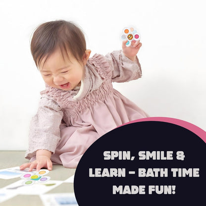 Baby spinners toy set featuring suction spin toys designed for early learning