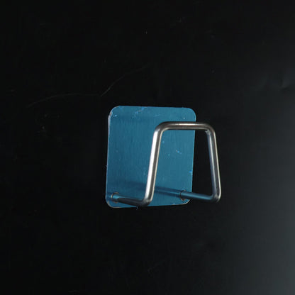 Strong hold stainless steel adhesive wall hook in use