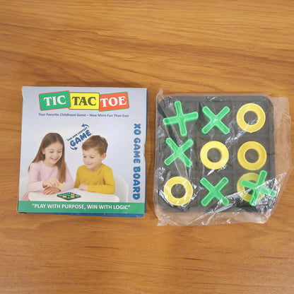 Classic Tic Tac Toe game board live gameplay indoors