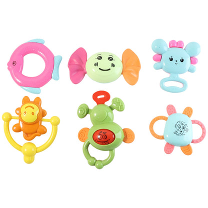 Complete baby rattle toy set ideal for infant sensory and motor skill support