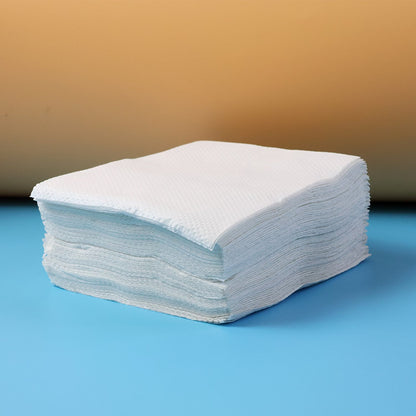 Disposable paper napkins used at a dining event
