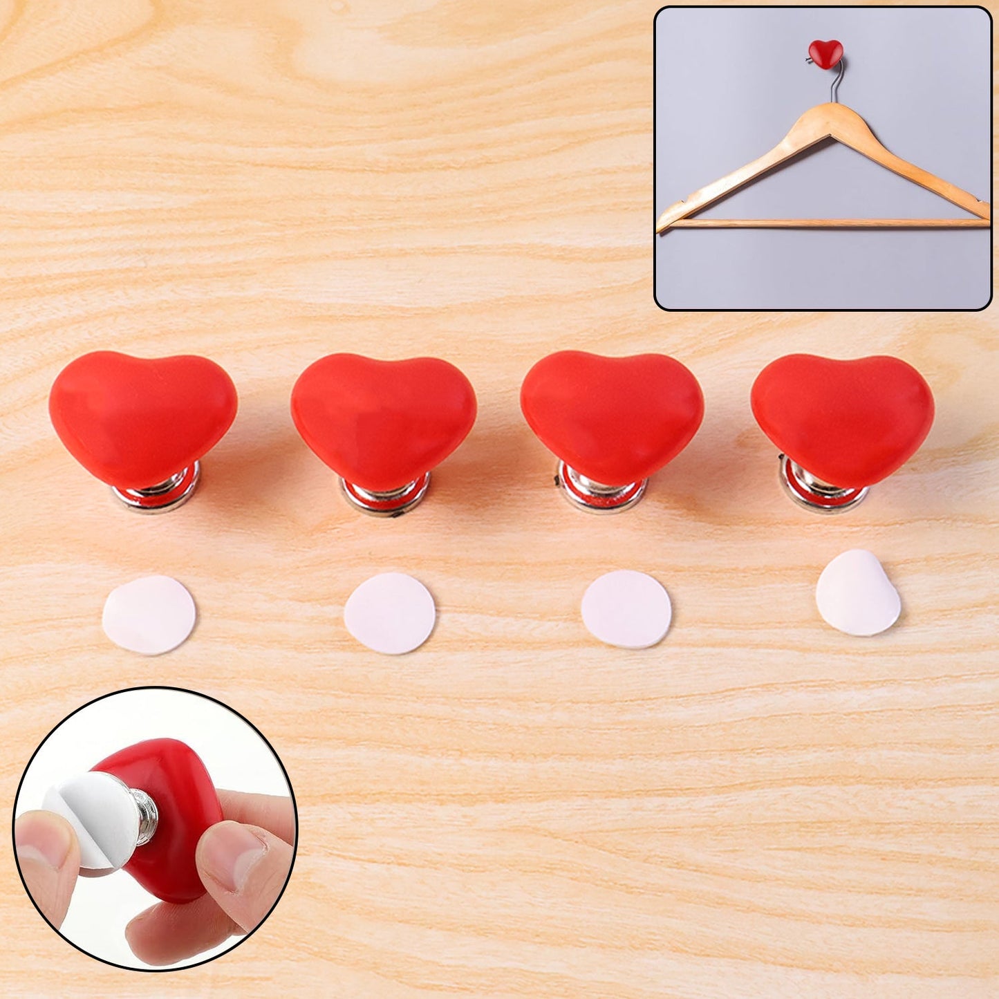 Heart-shaped toilet flush button in yellow on a toilet tank