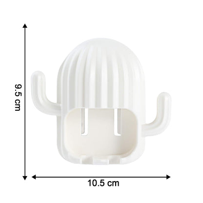 Toothbrush holder with dust cover ensuring bathroom hygiene and ventilation