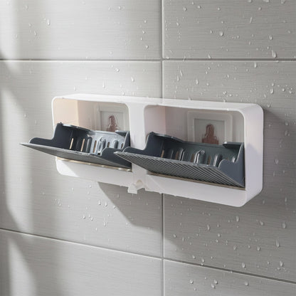 Close up of durable bathroom storage unit with smooth surfaces