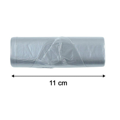 Size illustration of garbage bags for waste bins