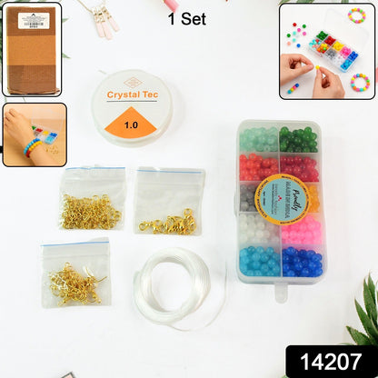 DIY Jewellery Making Kit showing vibrant beads for crafting jewelry like bracelets and necklaces