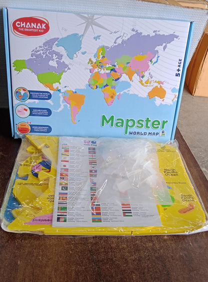 Neutral image of World Map educational puzzle for children
