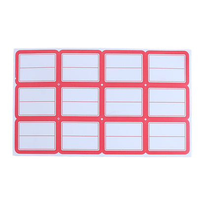 Office writable label sheets to label folders and office supplies