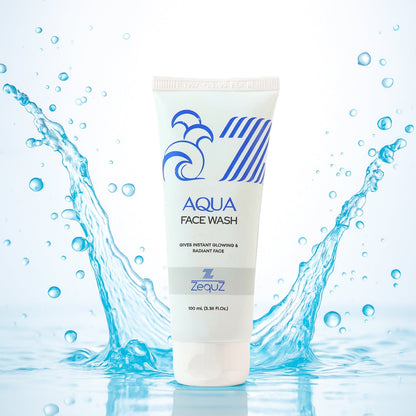 Aqua Face Wash 100ml tube front showing hydrating daily cleanser