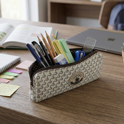 Portable pen organizer and stationery storage pouch