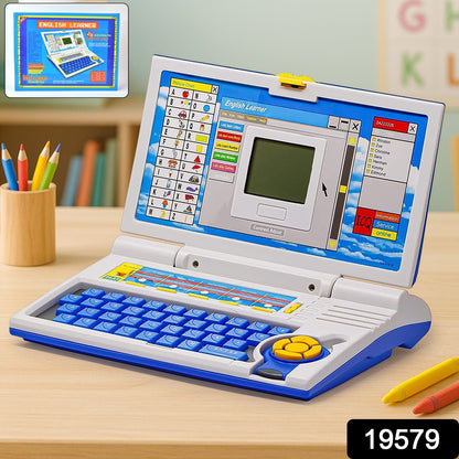 Kids Learning Laptop Toy showing functional QWERTY keyboard and mouse