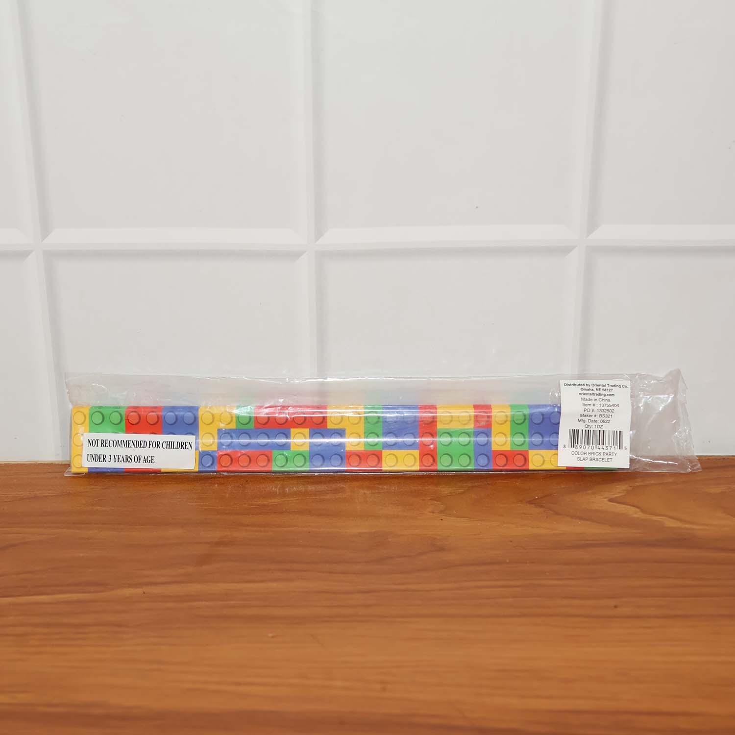 Display of colorful snap slap bracelets ready for kids' play