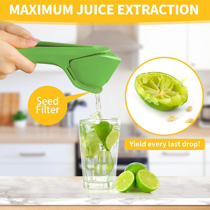 Plastic lemon squeezer tool for efficient juice extraction