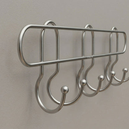 Stylish wall mount hook rack for towels, clothes, and bags