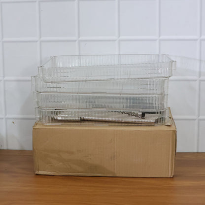 4 layer organizer cart with wheels for groceries and utensils