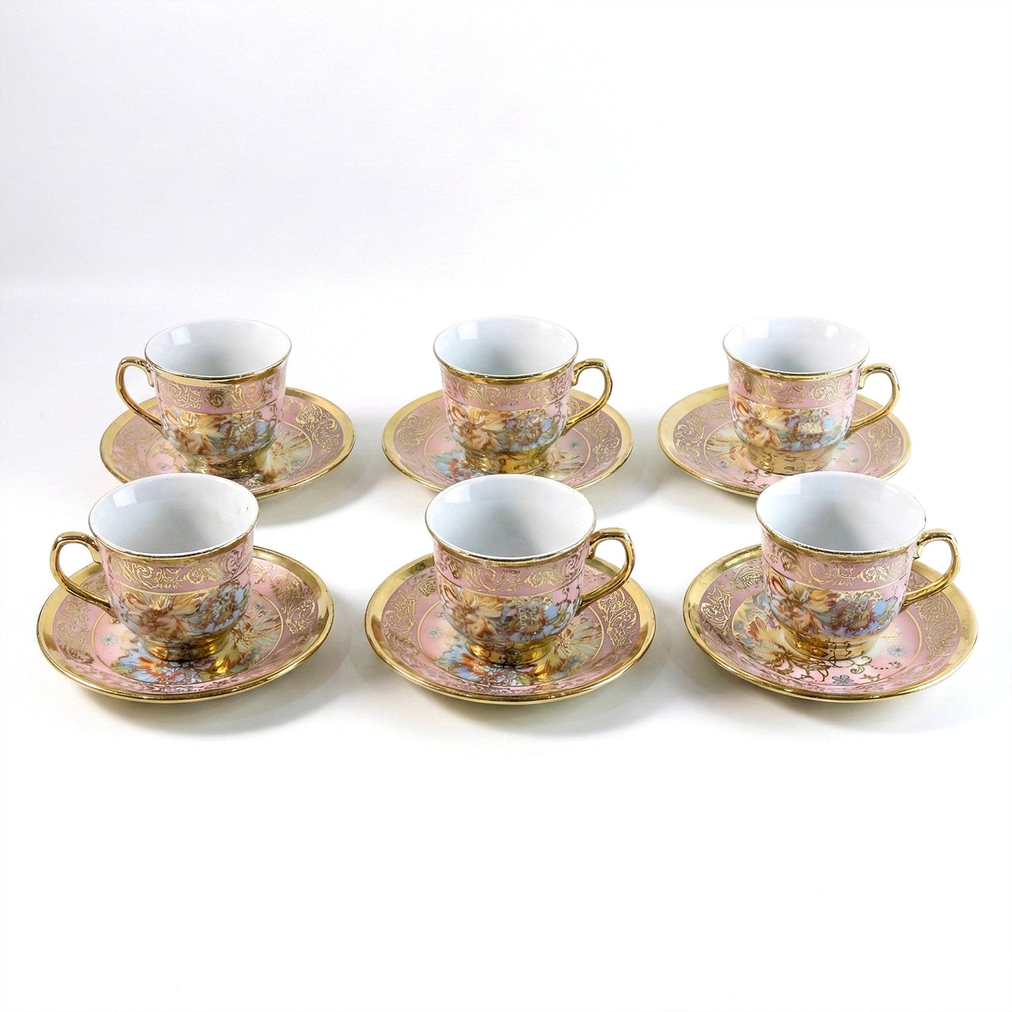 Premium quality tea cup and saucer set with smooth glazed finish